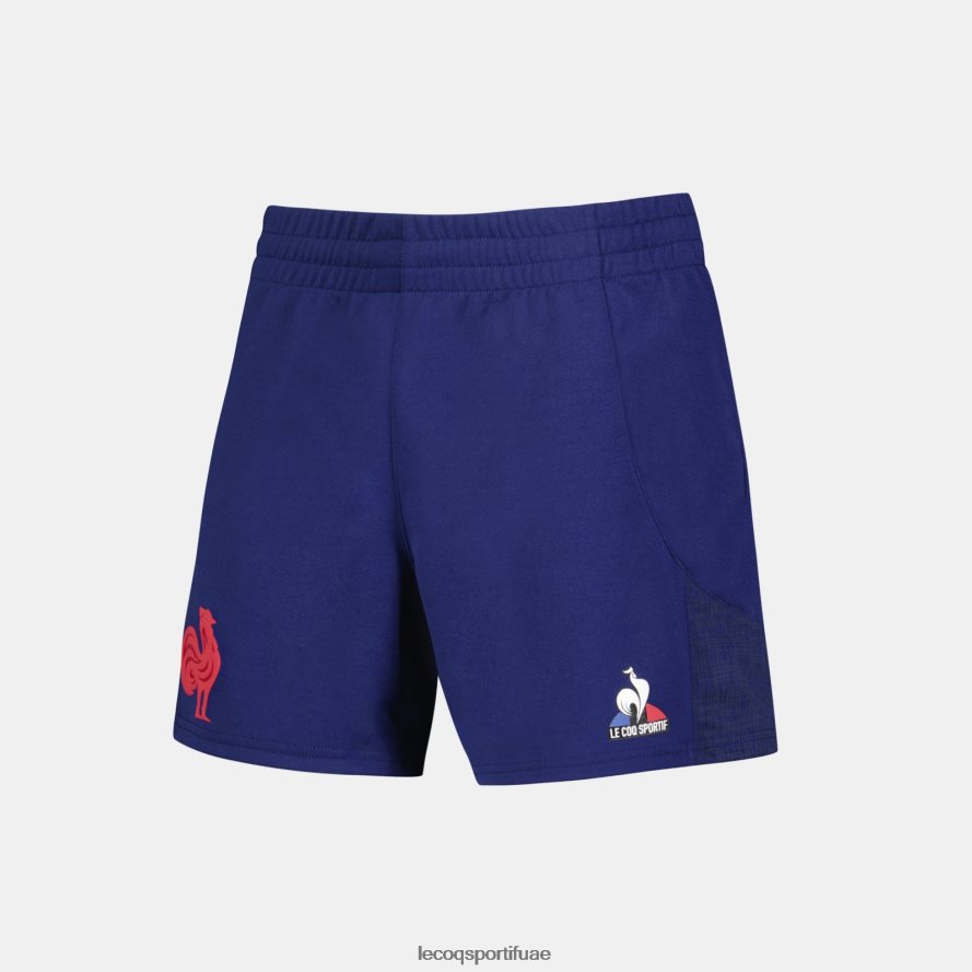 أزرق أطفال النسخة المتماثلة القصيرة - xv de france blue Le Coq Sportif ملابس 2684VH413